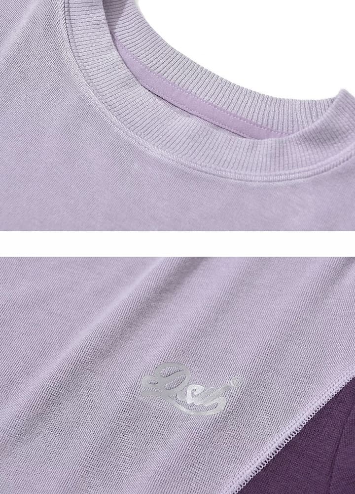 【DSU】カラーブロック長袖Tシャツ