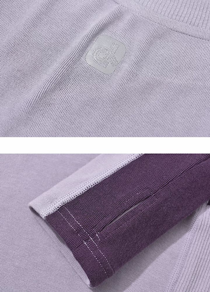 【DSU】カラーブロック長袖Tシャツ